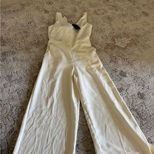 Wilfred Cream Palazzo Jumpsuit